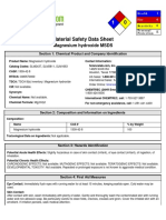 MSDS of Magnesium Hydroxide