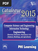 PHI LEARNING Computer Science IT Engineering Electrical Electronics Mechanical Civil Chemical Metallurgy and Agricultural Catalogue 2015 PDF