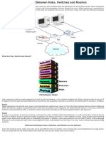 Differences Between Hubs Switches Routers PDF