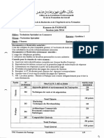 Examen de Passage Commerce TSC 2014 Synthese 1