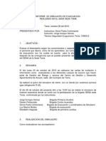 Informe Informe de Simulacro de Sismo Realizado El Dia 26 de Octubre de 2016 en El Sena Sede Tame