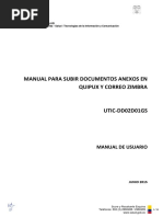 Manual para Subir Documentos Anexos en Quipux y Zimbra