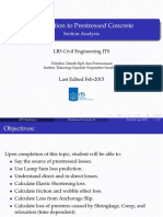 Introduction To Prestressed Concrete: Section Analysis