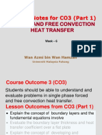 Lecture Notes For CO3 (Part 1) : Forced and Free Convection Heat Transfer