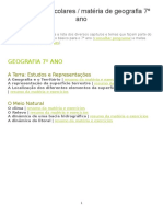 7ºano Geografia