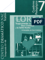 07 Tragicomedia de Don Cristobal y La Sena Rosita El Retablillo de Don Cristobal 97 98 PDF