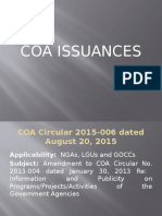 COA Issuances LGUs