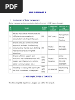 HSE Plan Part 3