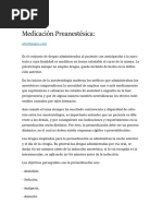 Medicación Preanestésica