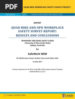 Quad Bike and OPD Workplace Safety Survey Report.