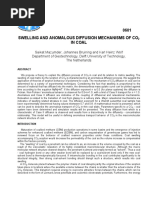 0601 Swelling and Anomalous Diffusion Mechanisms of Co in Coal