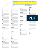 Defense Call Sheet and Game Plan