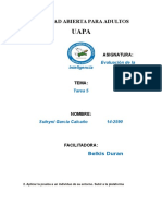 Evaluacion de La Inteligencia Tarea 5