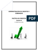 Politicas de Credito y Cobranza