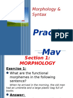 Morpho Syntax PRACTICE