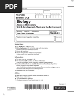 June 2015 QP - Unit 2 Edexcel Biology A-Level