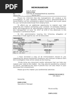 Memo Admin Hearing Template