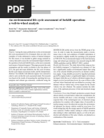 An Environmental Life Cycle Assessment of Forklift Operation: A Well-To-Wheel Analysis