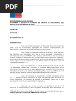 FORMATO DECRETO COMISIONES DE SERVICIO ANEXO N°4 (Un Funcionario Regulariza)