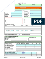 Supplier 8D Report: D 1. Description of The Problem