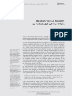 Realism Versus Realism in British Art of The 1950s: Juliet Steyn