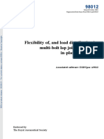 Flexibility Of, and Load Distribution In, Multi-Bolt Lap Joints Subject To In-Plane Axial Loads