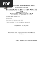 Proyecto Iniciacion Al Trabajo Escolar