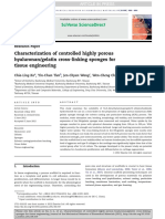 Characterization of Controlled Highly Porous Hyaluronan Gelatin Cross-Linking Sponges For Tissue Engineering