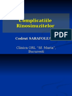 Complicatiile Rinosinuzitelor