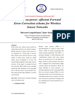 A Survey On Power - Efficient Forward Error Correction Scheme For Wireless Sensor Networks