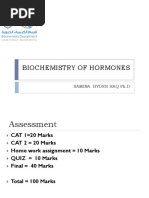 Biochemistry of Hormones (Part 1)