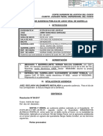 Sentencia Contra Washington Alosilla Portillo