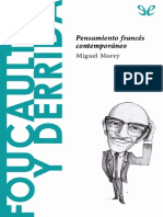 (Descubrir La Filosofia 27) Morey, Miguel - Foucault y Derrida. Pensamiento Frances Contemporaneo