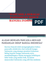 Nilai Pancasila Sebagai Pandangan Hidup Bangsa Indonesia