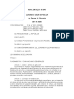 Ley 28044 Ley General de Educación