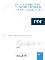 Docu59500 ProtectPoint File System Agent With VMAX3 Backup and Recovery Best Practice For Oracle On ASM