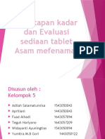 Penetapan Kadar Dan Evaluasi Sediaan Tablet Asam Mefenamat