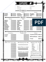 Victorian Age Vampire Sheet - Editable Gangrel