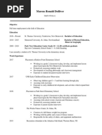 Resume For Website