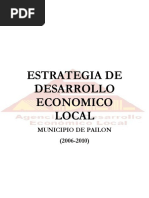 Estrategia de Desarrollo Municipio de Pailon