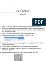 Cad For Ic: Question Bank