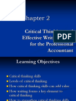 Critical Thinking and Effective Writing Skills For The Professional Accountant