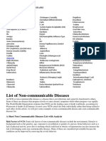 Communicable and Non-Communicable Diseases