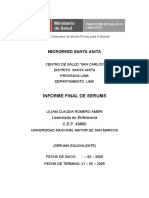 Documents - Tips - 59840246 Informe de Serums San Carlos 1 PDF