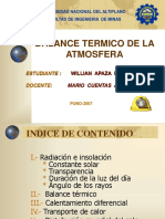 Balance Termico de La Atmosfera