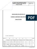 Flexibility and Weight Analysis For Piping Systems