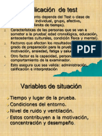 Administracion, Calificación e Interpretación de Los Test Rosa Uml