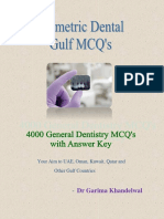 Sample Prometric Dental MCQ Booklet