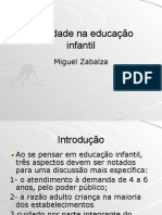 Zabalza Miguel Qualidade em Educacao Infantil