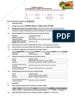 Ficha de Registro - Banco de Proyectos Sistema de Riego Integrado Taccata Umasi Provincia de Victor Fajardo y Lucanas Ayacucho